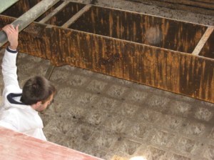 climbing into filtration tank_1_1 Climbing into the Tank