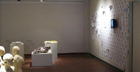 Wood installation at Artspace_1_1