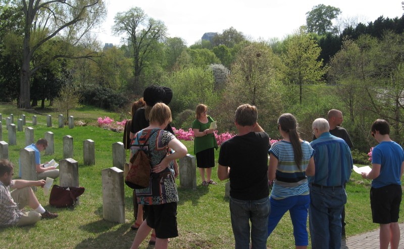 Chloey reads the story of Lt Walsh